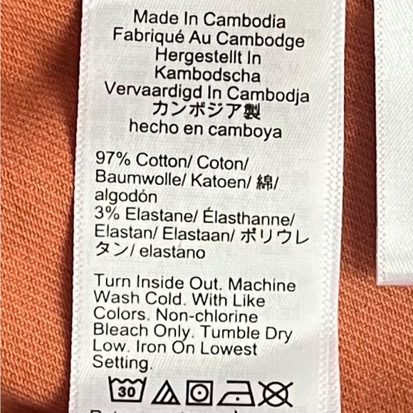 J. Crew 484 Slim-fit garment-dyed five-pocket pant Dusty Orange Sz 32x32 & 34x32 - Picture 10 of 12